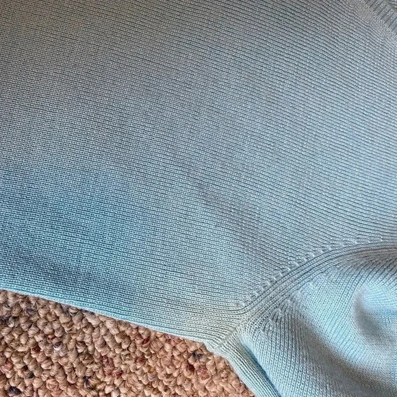 Ann Taylor Loft Cashmere Merino Wool Blend V Neck Sweater Women Size S Stretch - Picture 8 of 8